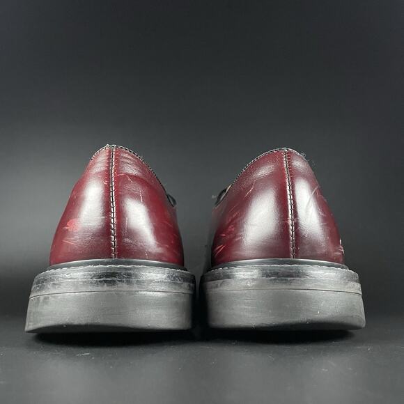 Florshiem Imperial Men’s Size 10 E Burgundy Leather Plain Toe Dress Shoe Vintage main image 7